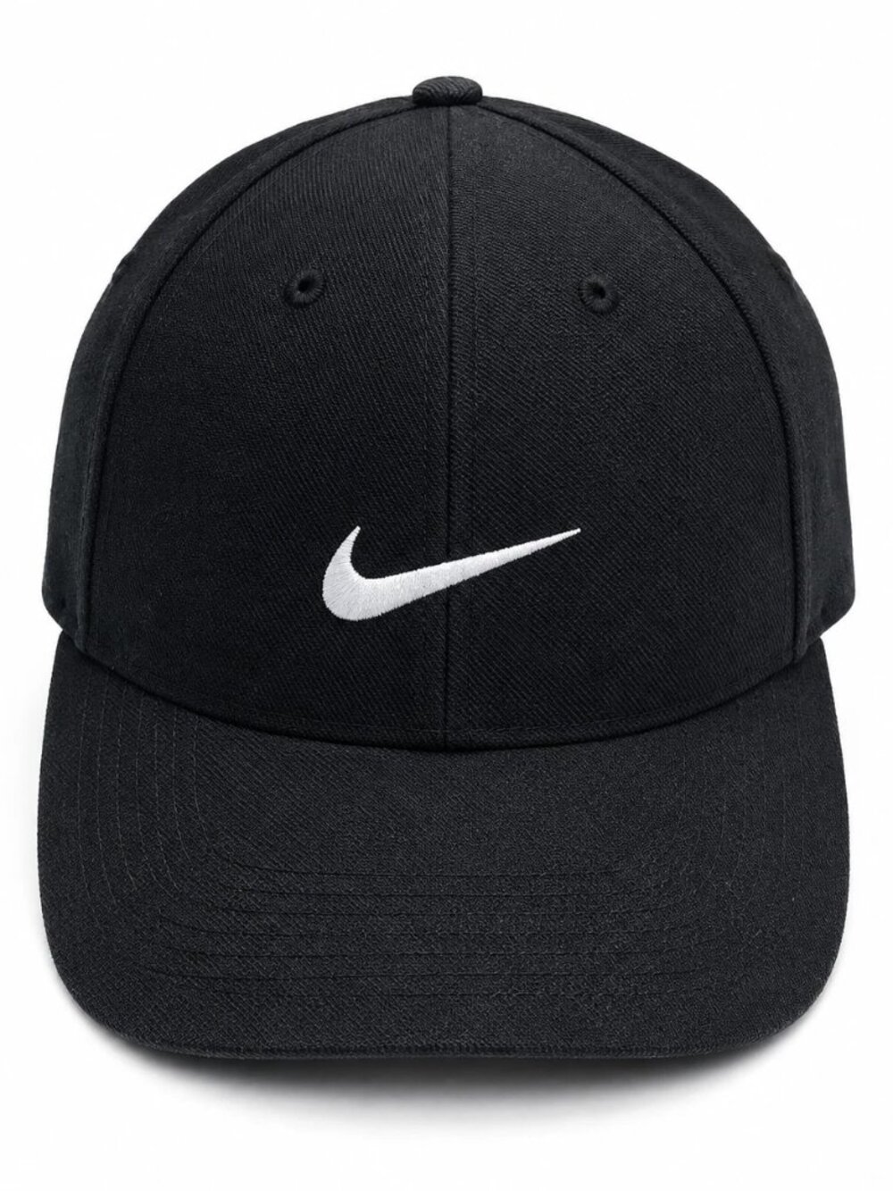 Nike Baseball Cap Pro Classics Fitted Black Wool Hat Size 7